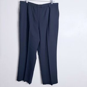 Pendleton Women’s Virgin Wool Navy Pants 18 Petite Lined Pockets Workwear Casual